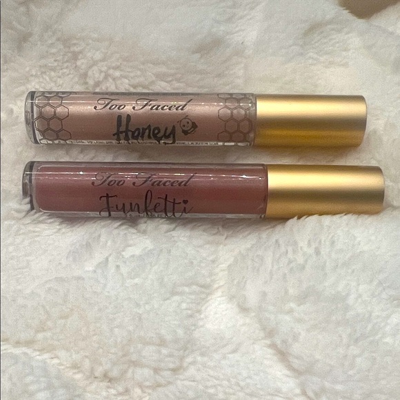 New Too Faced Honey and Funfetti Lip Gloss Duo - Picture 1 of 4